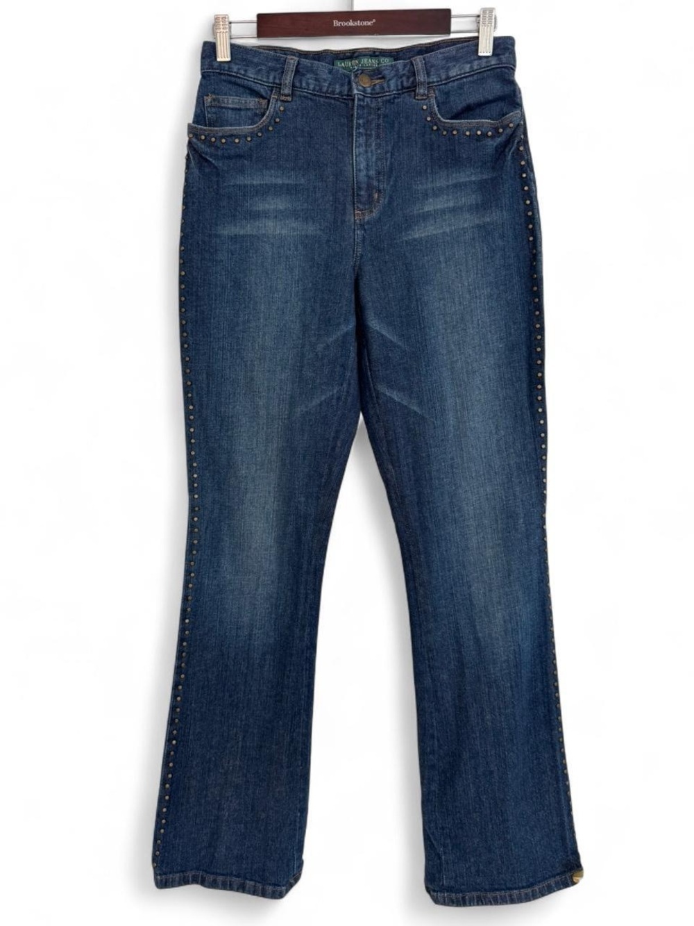 Ralph Lauren Studded Bootcut Jeans Size 4 Vintage Y2K